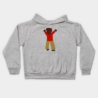 Excited Chibi Guy Kids Hoodie